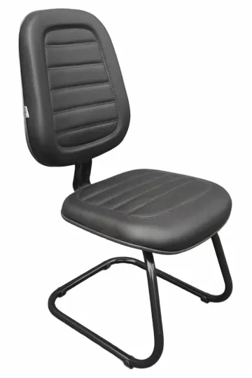 cadeira executiva alta c/ Costura - Pé Sky – Mod. 1527