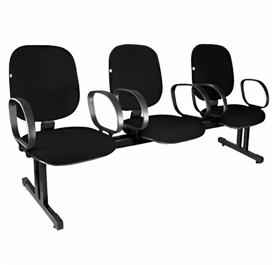 cadeira longarina 3 lugares - modelo 1833