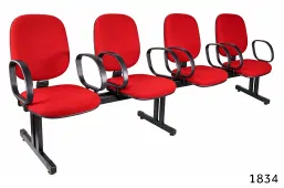 longarina diretor 04 lugares c/ braços – Mod. 1834