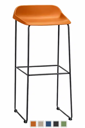banqueta plástica alta Bit Bar – Mod. 1750