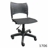 cadeira ISO plástica giratória preta – Mod. 1706