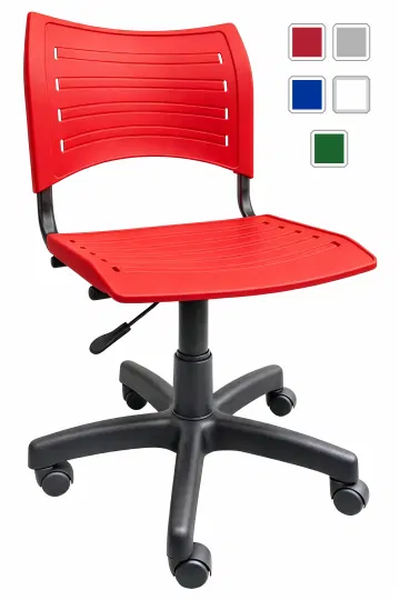 cadeira Plástica ISO giratória colorida - modelo 1707