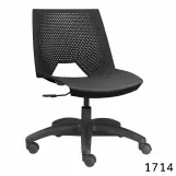 cadeira plástica strike giratória preta – Mod. 1714