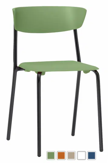 cadeira plástica Bit empilhável colorida - modelo 1720