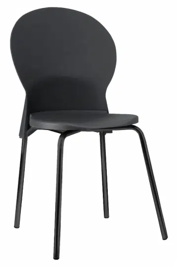 cadeira plástica Luna fixa preta - modelo 1728