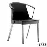 cadeira plástica Shine com braços– Mod. 1738
